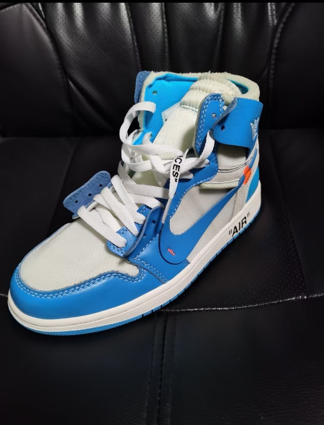 Air Jordan 1 Retro High Off-White University Blue AQ0818-148 review Ali Alice