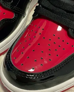 Air Jordan 1 Retro High OG Patent Bred 555088-063 review Laraine 01