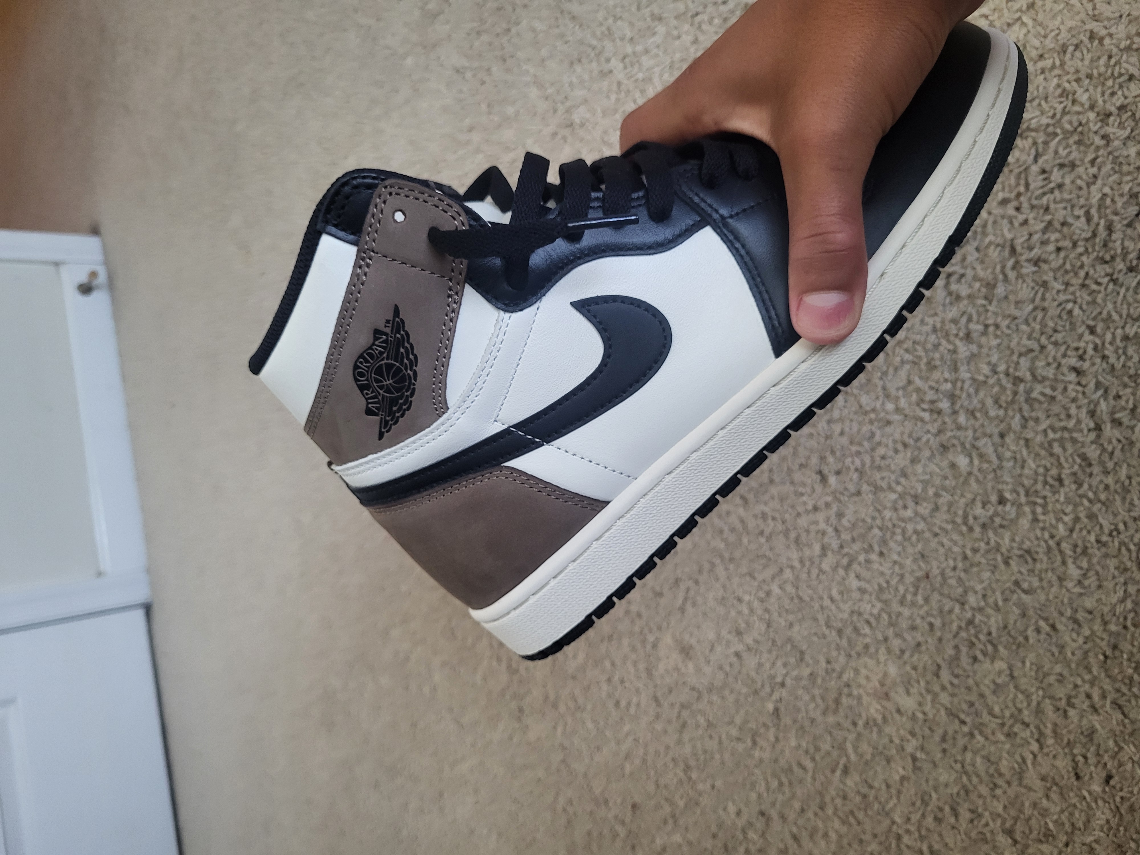 Air Jordan 1 Retro High Dark Mocha  555088-105 review L*** 02
