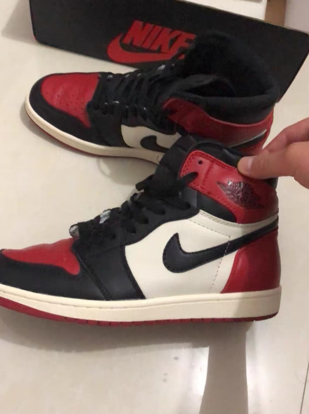Air Jordan 1 Retro High Bred Toe 555088-610 review Brigham