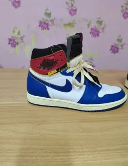 Air Jordan 1 Retro High Union Los Angeles Blue Toe  BV1300-146 review van
