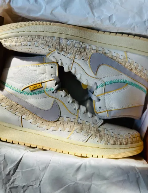 Union x Air Jordan 1 High OG “Woven” FD2565-100 review 