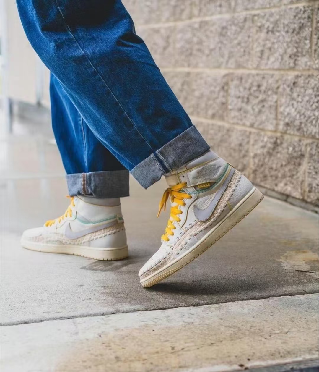 Union x Air Jordan 1 High OG “Woven” FD2565-100 review Charles