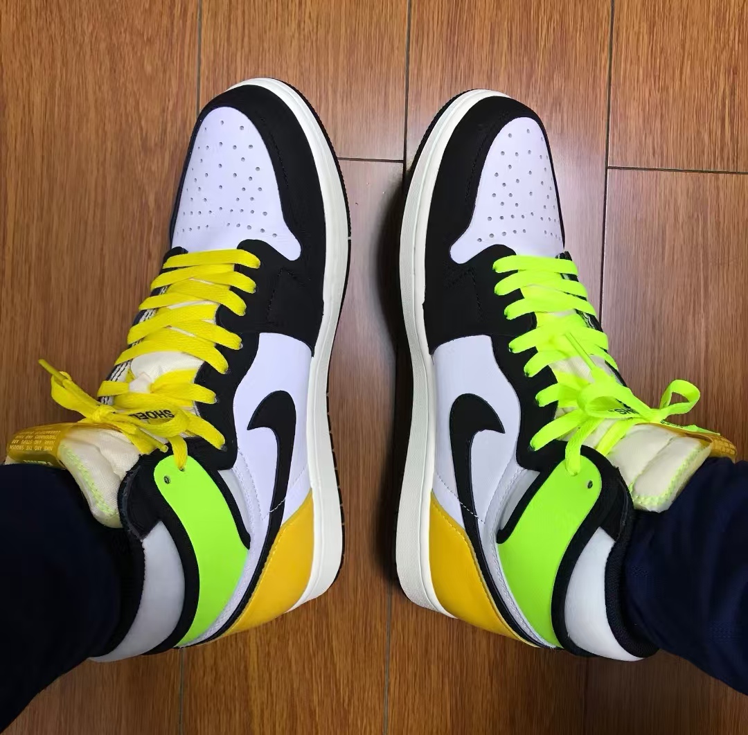 Air Jordan 1 Retro High White Black Volt University Gold 555088-118  review Lloyd