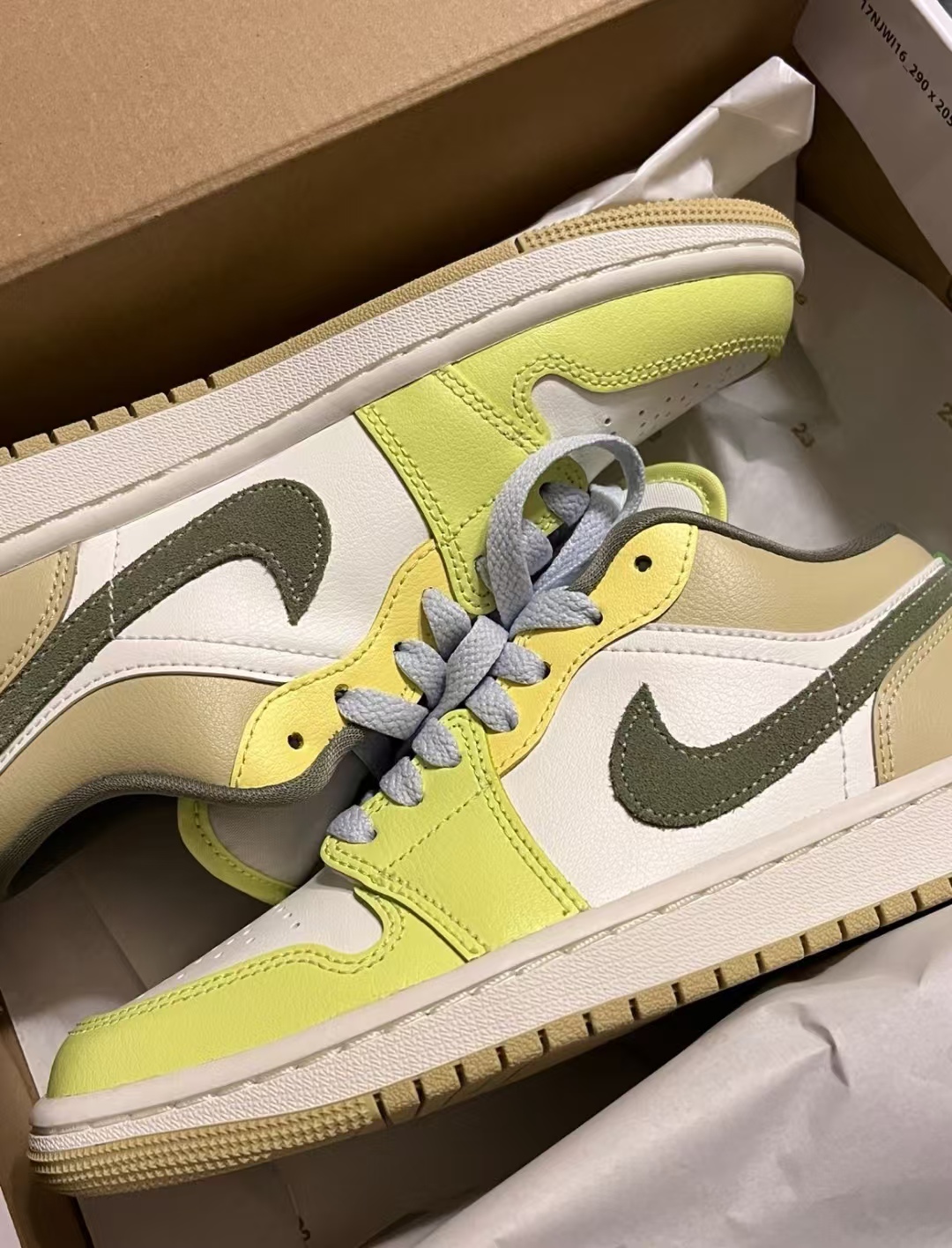 Air Jordan 1 Low Sail White Oil Green (Women's)  FD9906-131  review sheridan