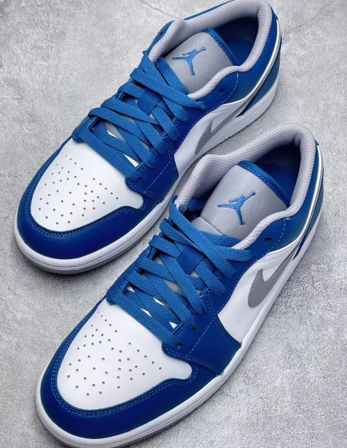 Air Jordan 1 Low True Blue 553558-412  review 