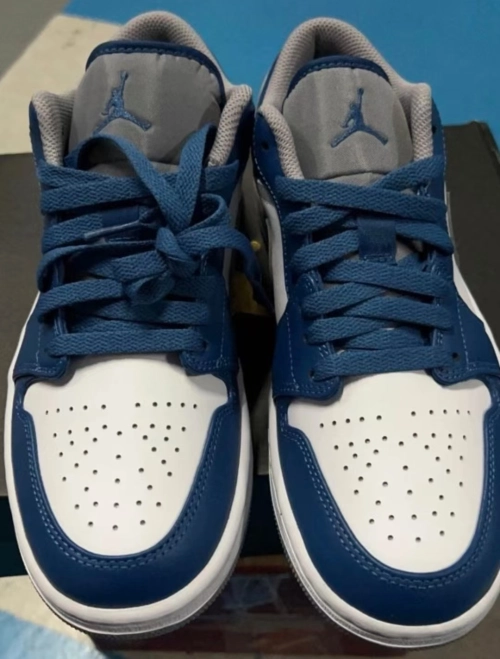 Air Jordan 1 Low True Blue 553558-412  review 