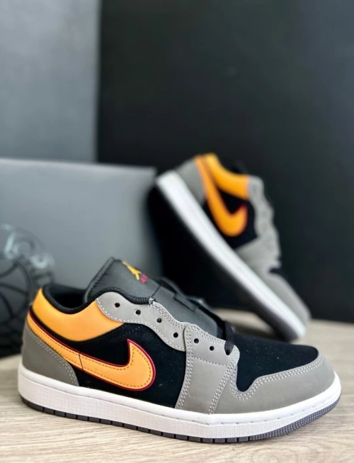 Air Jordan 1 Low SE Light Graphite Vivid Orange FB7308-008 review 