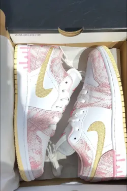 Air Jordan 1 Low Paint Drip (GS) CW7104-601  review Anthony