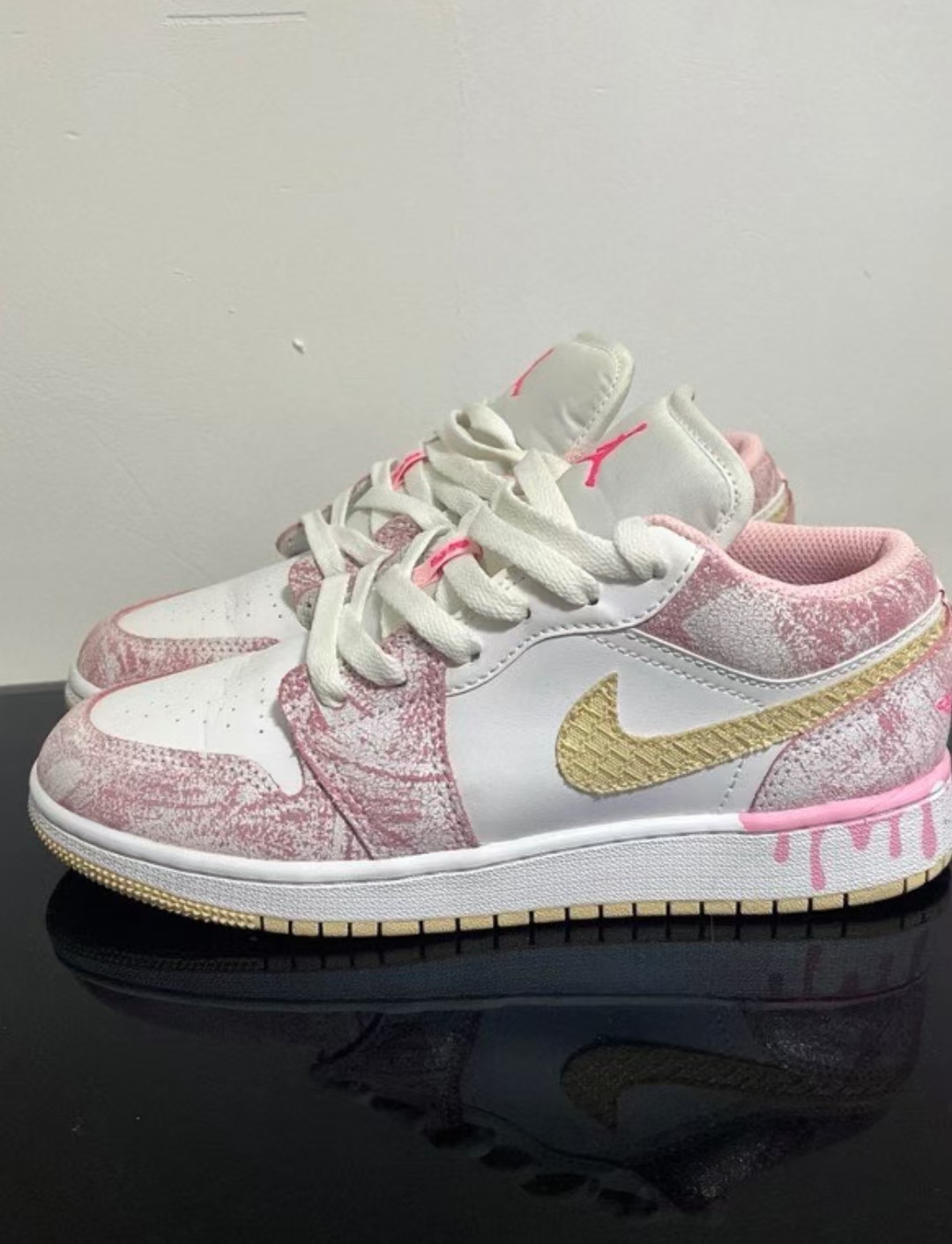 Air Jordan 1 Low Paint Drip (GS) CW7104-601  review Mikayla