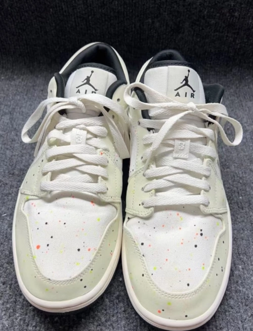 Air Jordan 1 Low SE Paint Splatter (GS) DH3295-100 review 