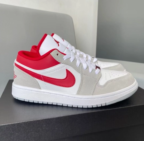 Air Jordan 1 Low SE Light Smoke Grey Gym Red  DC6991-016 review 