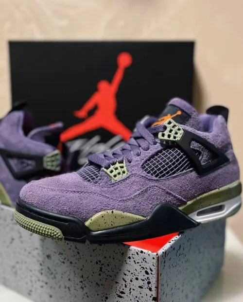 Jordan 4 Retro Canyon Purple (Women's) AQ9129-500 review 