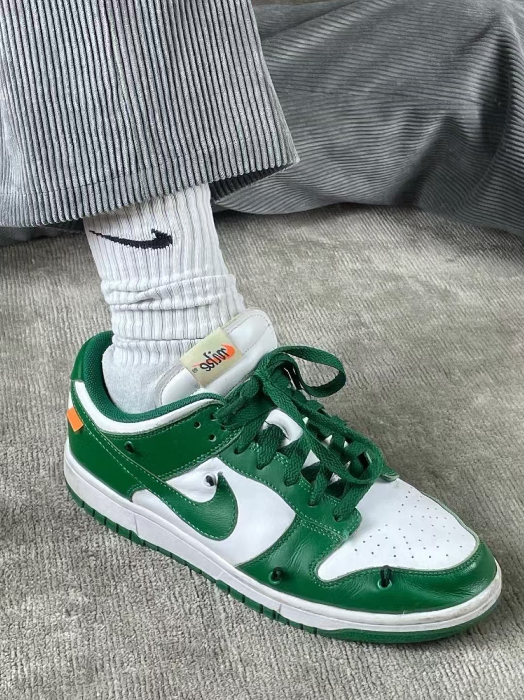 Nike Dunk Low Off-White Pine Green CT0856-100 review Ajamu