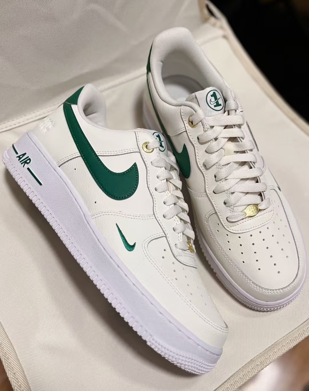 Nike Air Force 1 Low '07 SE 40th Anniversary Edition Sail Malachite (Women's)  DQ7582-101 review Ellie 00