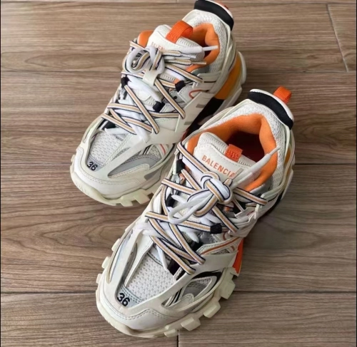  Balenciaga Tess S. White Orange Black 542436 W1GB1 9059 review 