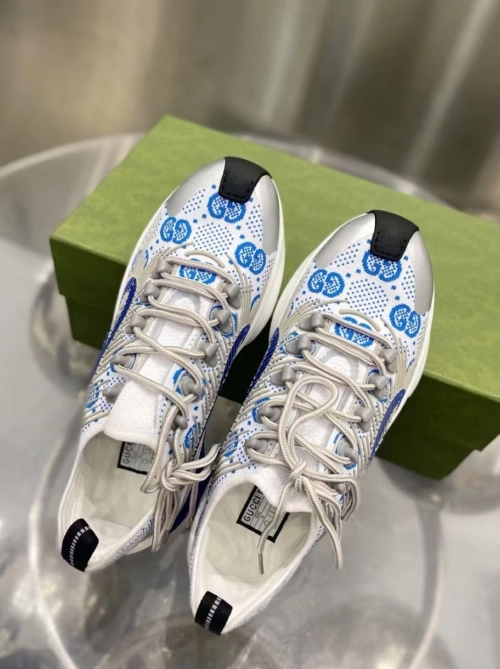 Gucci Run Sneakers White Blue 680900-USN10-8485 review 
