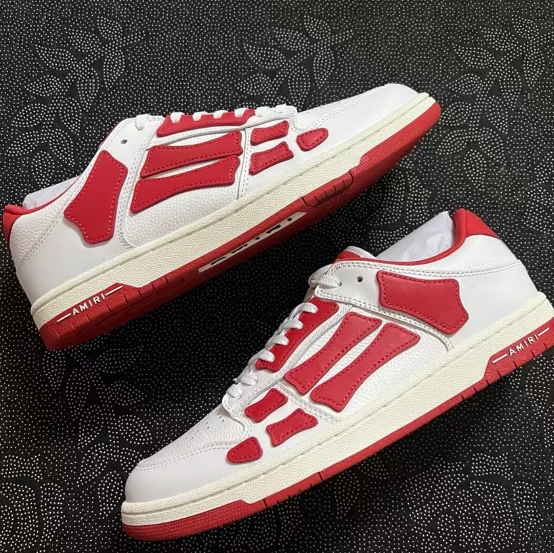 AMIRI MA-1Skel Top Low White Red  MFS003-124 review Emmett