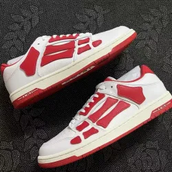 AMIRI Skel Top Low White Red  MFS003-124 review Emmett