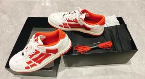 AMIRI MA-1Skel Top Low White Red  MFS003-124 review 