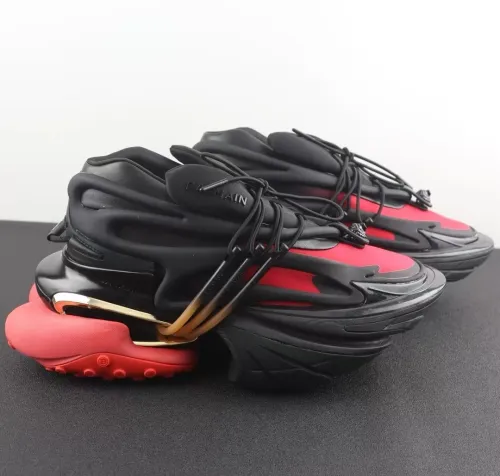  BALMAIN Multikolor Buty sportowe Black Red  YM1VJ309 review 