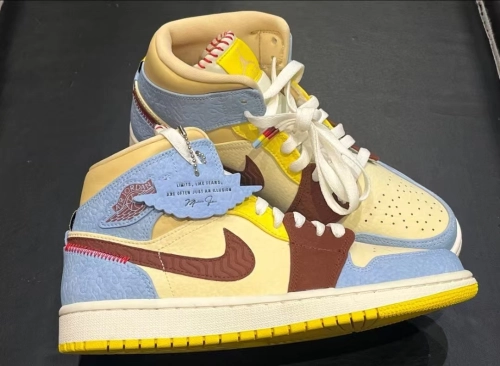 Air Jordan 1 Mid SE Fearless Maison Chateau Rouge CU2803-200 review 