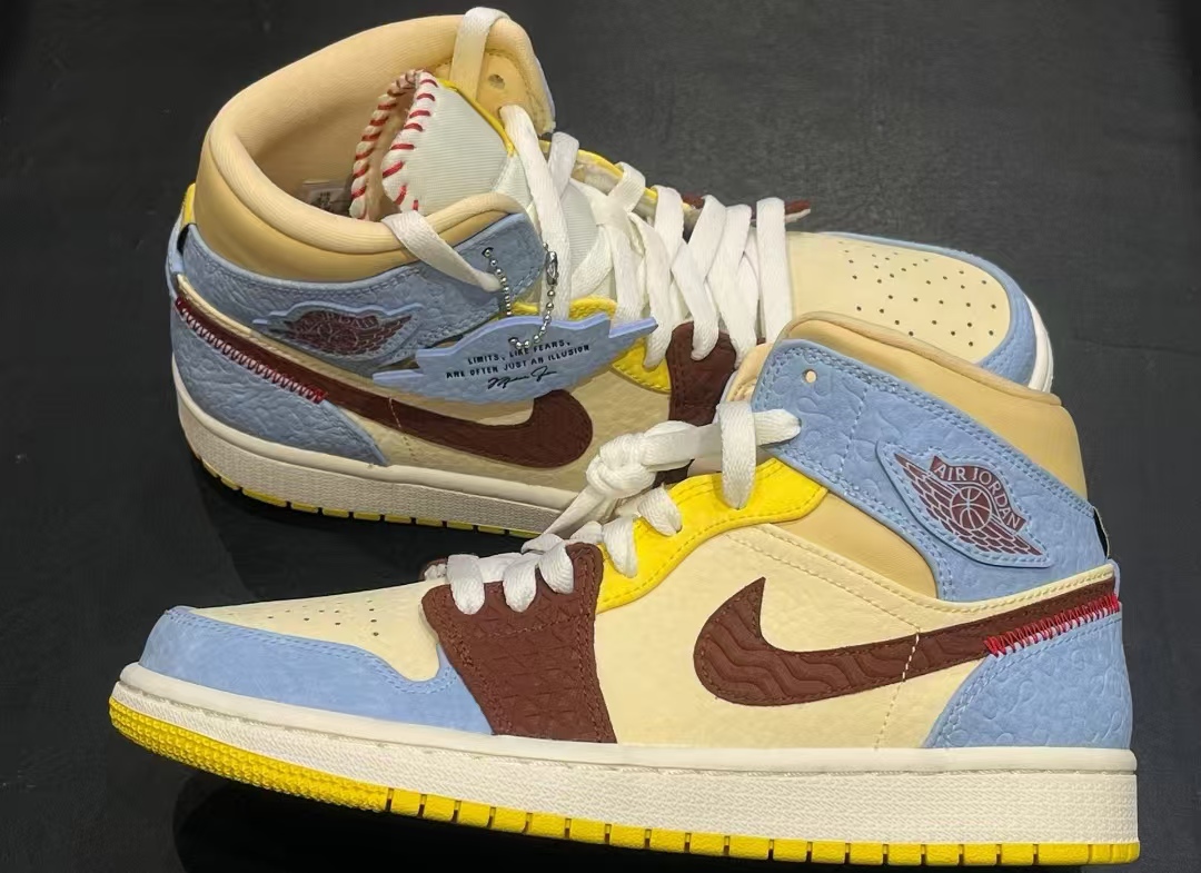 Air Jordan 1 Mid SE Fearless Maison Chateau Rouge CU2803-200 review Amira 01