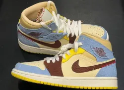 Air Jordan 1 Mid SE Fearless Maison Chateau Rouge CU2803-200 review Amira 02