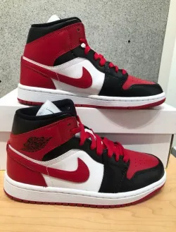 Air Jordan 1 Mid Alternate Bred Toe (Women's) BQ6472-079 review Paul 01