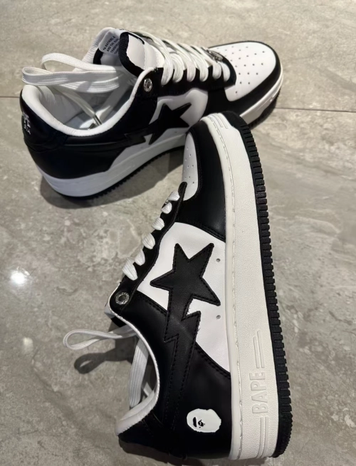 A Bathing Ape Bape Sta Low Black 001FWH701001-BLK review 