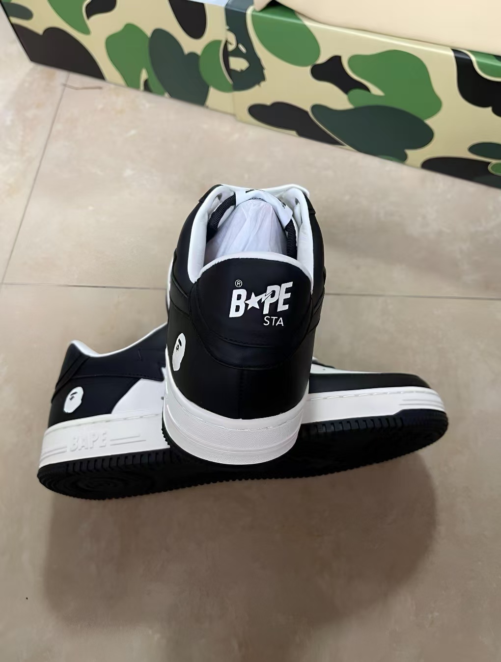 A Bathing Ape Bape Sta Low Black 001FWH701001-BLK review Maryam 02