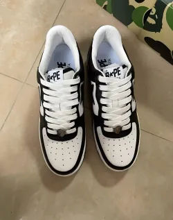 A Bathing Ape Bape Sta Low Black 001FWH701001-BLK review Maryam 02