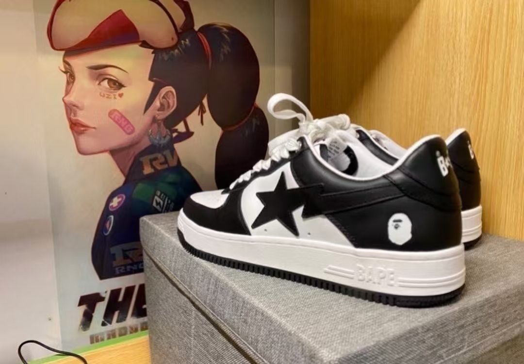 A Bathing Ape Bape Sta Low Black 001FWH701001-BLK review Jaziel