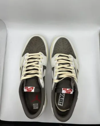 【$59 SALE】Air Jordan 1 Retro Low OG SP Travis Scott Reverse Mocha DM7866-162 review Herbert 01