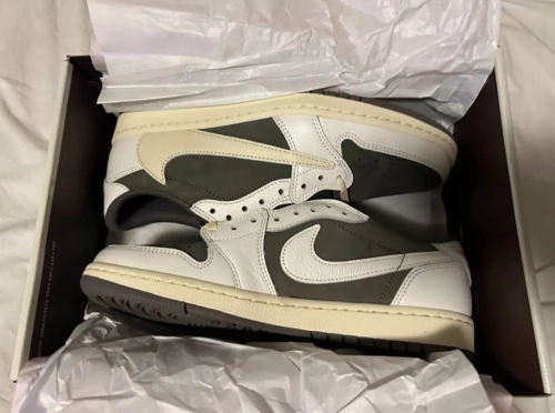 TOP Version Air Jordan 1 Retro Low OG SP Travis Scott Reverse Mocha DM7866-162 review 
