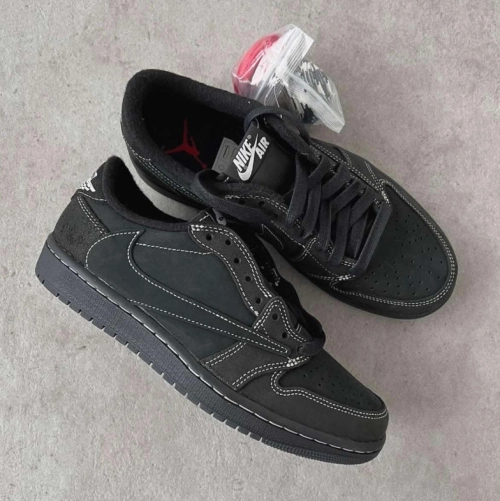 【$59 SALE】Air Jordan 1 Retro Low OG SP Travis Scott Black Phantom DM7866-001 review 