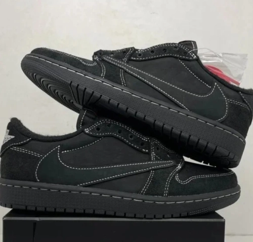 【$59 SALE】Air Jordan 1 Retro Low OG SP Travis Scott Black Phantom DM7866-001 review 