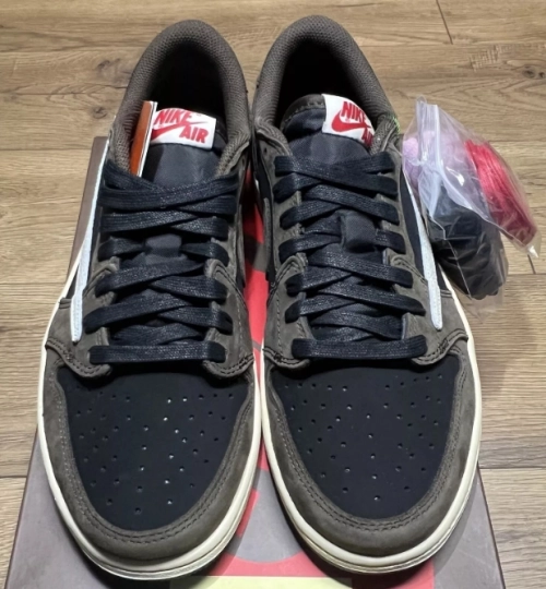 【$59 SALE】Travis Scott x Air Jordan 1 Low OG SP-T CQ4277-001 review 
