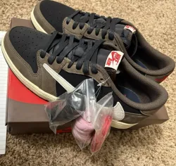 【$59 SALE】Travis Scott x Air Jordan 1 Low OG SP-T CQ4277-001 review Dud 01