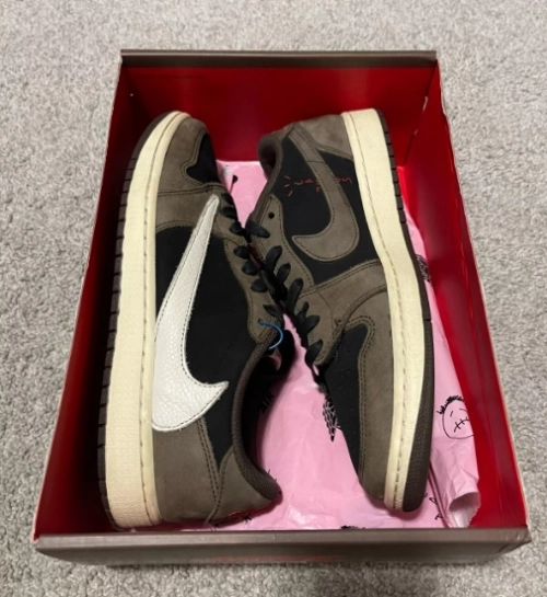【$59 SALE】Travis Scott x Air Jordan 1 Low OG SP-T CQ4277-001 review 