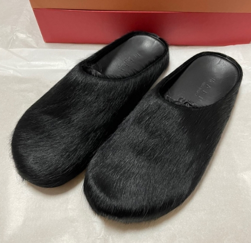 Marni Long-Hair Calfskin Fussbett Sabot Black SBMR000600P412200N99 review Clive