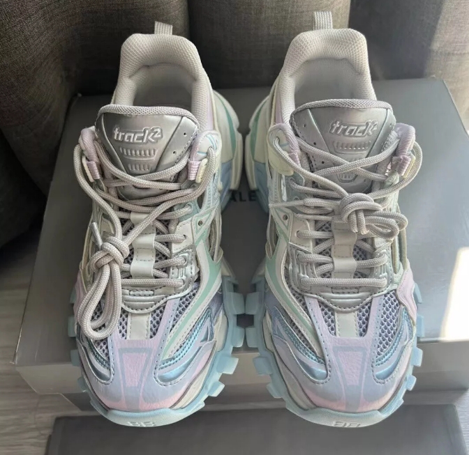 Balenciaga Track 2 Sneaker Military Black Pale White Purple 568615 W2GN3 9045 review Randy 01