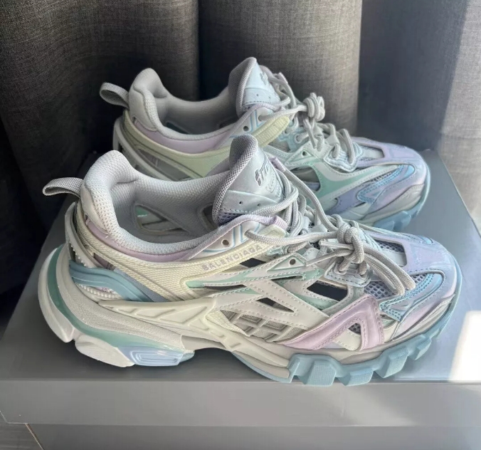 Balenciaga Track 2 Sneaker Military Black Pale White Purple 568615 W2GN3 9045 review Randy 00