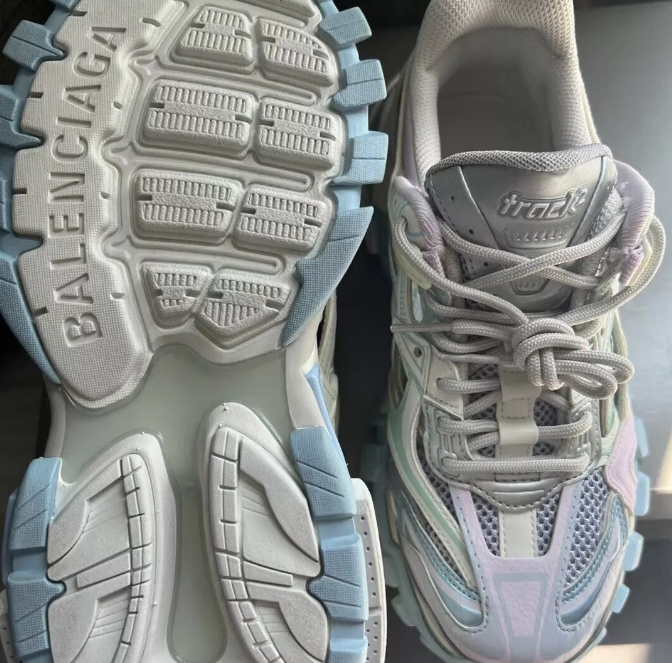 Balenciaga Track 2 Sneaker Military Black Pale White Purple 568615 W2GN3 9045 review Randy 02