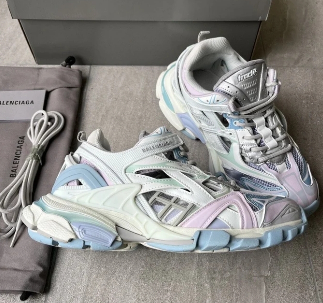 Balenciaga Track 2 Sneaker Military Black Pale White Purple 568615 W2GN3 9045 review Sammy