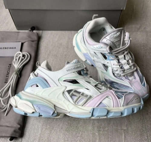 Balenciaga Track 2 Sneaker Military Black Pale White Purple 568615 W2GN3 9045 review 