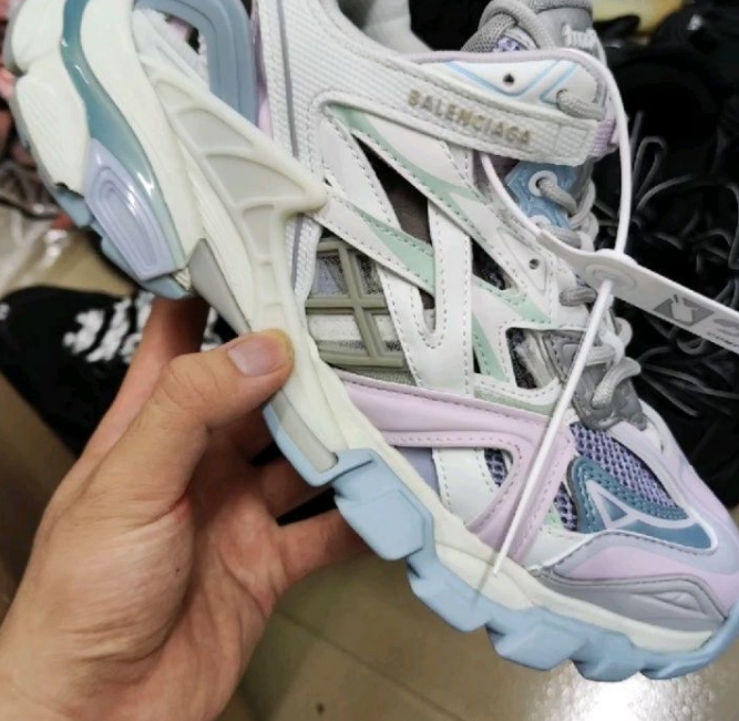 Balenciaga Track 2 Sneaker Military Black Pale White Purple 568615 W2GN3 9045 review Perry