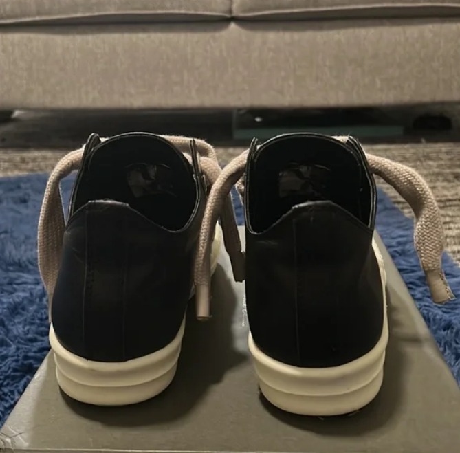 Rick Owens Luxor Low Sneaks Black and White   review Chris 01