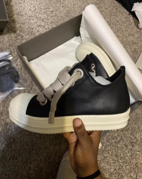Rick Owens Luxor Low Sneaks Black and White   review 