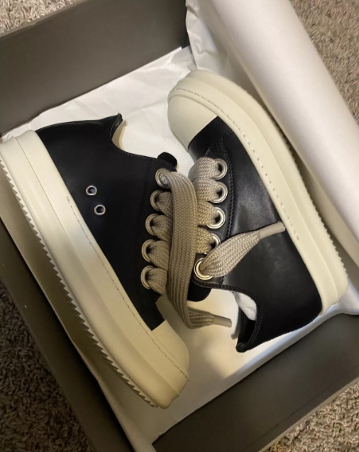 Rick Owens Luxor Low Sneaks Black and White   review Godfrey 01